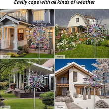KWJTOY Garden Windmill Outdoor Decor Gold