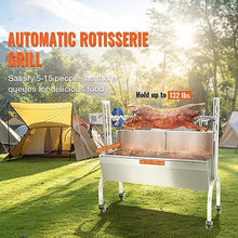 WactO 50W 132LBS Roaster Spit Rotisserie BBQ Grill for Pig, Lamb, and Chicken