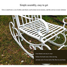 TBLOTYD Outdoor Garden Bench,Patio Rocking Chairs with Antique Brown Finish, Outdoor Garden Metal Iron Rocking Chair Seating, W/Scroll Design Patio Bench, for Courtyard,Antique Green