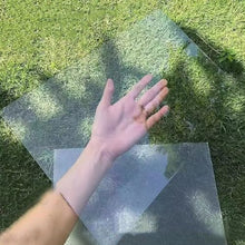 Polycarbonate Sheets All-Weather Outdoor Greenhouse Covering, Plastic Roofing Sheets Rainproof Insulation Protection(1.56x1141m)