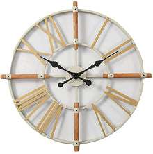 ZYBB Outdoor Garden Wall Clock,Large 70Cm Waterproof Garden Ornament Open Face Hollow Gear Vintage Clock