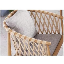 ocpcrn Lounge Chair Scandinavian Outdoor Cafe Dining Table Rattan Chair Garden Patio Leisure Rope Weaving and Chairs