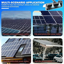 NYTFHMS Cordless Electric Solar Panel Cleaning Brush, 360° Automatic Rotating Roller Brush with 25.2V 26A Motor, 60Cm Head for Exterior Window Pool Cleaning,Plugin?-3.5m11FT