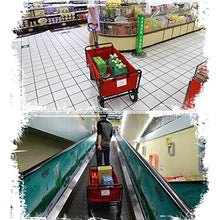 ZGLINMZ Trolley Folding Garden Trolley Cart Heavy Duty Wagon with Canopy Multi-Function Shopping Cart for Outdoor CampingPull Truck with 4 Wheels, Load：150kg