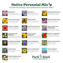 Park Seed Grow Your Own Vibrant Perennial Wildflower Garden Seeds Mixture, Easy to Grow Varieties for Pollinators and Spring Gardens - Native Perennial Mix, 5 lbs