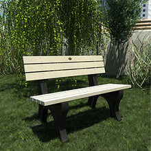 highwood Aurora Traditional 4 ft. Park Bench, Whitewash