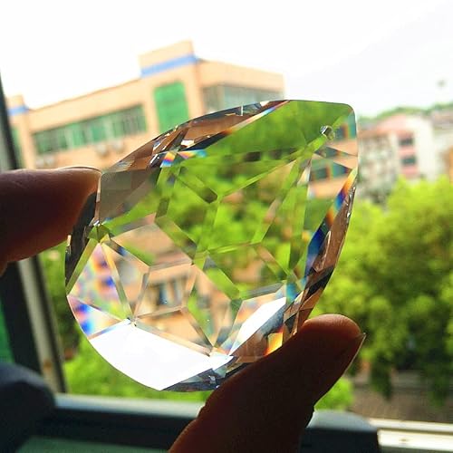 500pcs 50mm Light Decor Pretty Chandelier Prisms Parts Crystal Pendants Drops Home Decoration