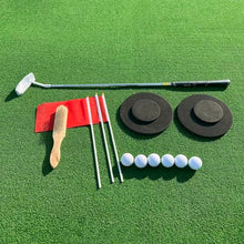 FixtureDisplays Golf Putting Green Mat Set Artificial Turf with Golf Balls and Putter 20 X 10