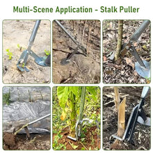Root Puller Plant Removal Tool with Long Handle, Heavy-Duty Weed Puller for Corn Stalks/Tobacco/Cotton Roots, Effortless Labor-Saving Farmland Removal