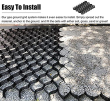 YanSoPe HDPE Geogrid Stabilizer for Driveway & Slope Erosion Control - 4" Height, for Patios, Parking, and Landscaping(6m x 10m (20ft x 33ft))