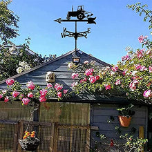 Simple and Strong Tractor Rooftop Weathervane Wind Vane Steel Weathervane Roof Vane Measuring Tools Weather Vane Metal Ornament Wind Vane.