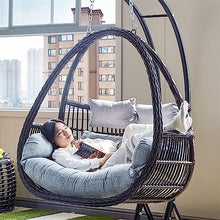 Garden Swing Chair Outdoor Hanging Chairs, Balconies, Household Rocking Chairs, Indoor Swing Chairs, Cradles, Hammocks, Bedrooms, Hanging Baskets, Rattan Chairs Porch Swings (Color : F)