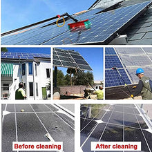 Cleaning Brush Window Cleaning Telescopic Pole, Water Supply Telescopic Brush Suitable for Cleaner Greenhouse Roof Photovoltaic Panels ()