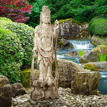 Design Toscano Guan-Yin Patroness of Compassion Outdoor Garden Statue 54" Antique Stone