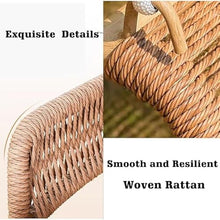 JESE Hammock Swing Chair with Stand and Cushion for Indoor,Outside, Anti-Rust Wood-Colored Frame, 570 lbs Oversized Double Hammock Chair for Patio Bedroom Balcony,