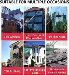 3.6-11M Window Cleaning Pole, Water Fed Telescopic Brush Telescopic Water Fed Pole Brush Outdoor Window Cleaner Glass Solar Panel Cleaning Brush and Pole System,Cleaning Photovoltaic (30FT/9M)