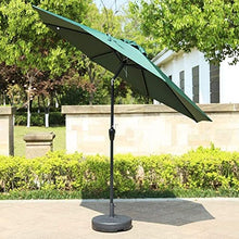 QZQHNYJ New Sun Parasol Umbrella Garden 9ft Outdoor Patio Garden Table Umbrella W/Tilt Adjustment, Perfect for Outdoor, Beach Commercial Event Market, ng, Poo, Large