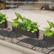 M3b6G8p1 Planter Box Curved Partition Planter Box Flower Trough Rack for Yard Mall Landscape Decor(Medium)