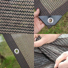Sunblock Shade Cloth,Shade Cloth 90% Blocking Rectangular Brown Multiple Sizes Sunshade Sail with Grommets(7x7m(23 * 23ft))