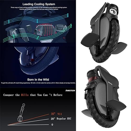 InMotion V11 Electric Unicycle with Adjustable Suspension Black