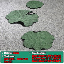 Elitix Stepping Garden Stone Outdoor Step Walkway Stones Lotus Leaf Shape, Yard Patio Stone for Decorative Flower Beds, Resin Green Gardening Tiles Set 1 Pcs / 6 Pcs(Color:Set,Size:B)