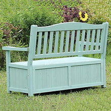 XAWSOP Terrace Park Benches Outdoor Storage Bench, Weatherproof Solid Wood Bench, Double Courtyard Bench with Backrest and Armrests, for Storing Gardening Tools/Outdoor Supplies,