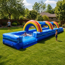 TentandTable 30FT Commercial Inflatable Splash & Ride Water Slide, Blue