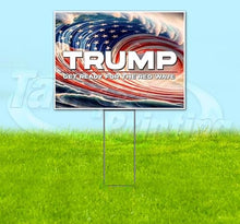 TampaPrinting Trump Red Wave Yard Sign 18" x 24" with Metal Step Stake