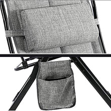 IIPOSAQQ Deck Chair Recliners Zero Locking Patio Outdoor Lounger Chair Oversize XL Padded Adjustable Recliner with Headrest Support 440lbs