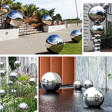 VRFTGHYJU Stainless Steel Gazing Ball - Mirror Finish Hollow Reflective Sphere, Garden Ornament for Home, Pond, Yard & Patio Decorations(100mm*2)