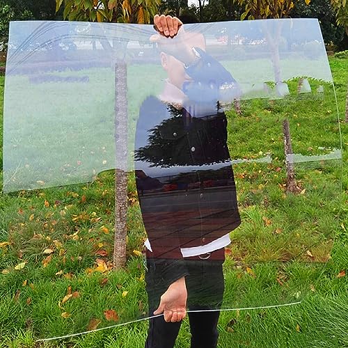 Polycarbonate Sheets All-Weather Outdoor Greenhouse Covering, Plastic Roofing Sheets Rainproof Insulation Protection(1.56x563m)