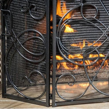 Fireplace Screen Fireplace Screen, Living Room Fireplace Screen, Black Fire Protection Fire Screen