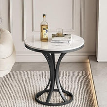 Couch End Table Rock Slab Side Table Living Room Rock Slab Small Coffee Table Sofa Corner Table Simple Movable Balcony Small Round Table Side Cabinet Corner Tables for Living Room(C,60cm)