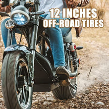 TOXOZERS 2500W Fat Tire Electric Scooter with Seat Black