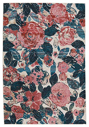 Jaipur Living Indoor Outdoor Large Area Rug Floral Pink 8x10