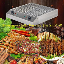 TYYMLY Electric Smokeless Portable BBQ Barbecue Grill Indoor Cooking Grill with Water Filled Drip Tray & Temperature Control-Safe Griddle for Indoor & Kebab Grill(A)