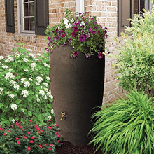 Algreen Products Rain Barrel - Athena Brownstone - 80 gal - Plastic
