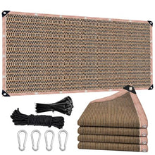PFGDFSX 90% Sun Shade Cloth with Grommets, 42 x 70 FT Pergola Replacement Shade Cover Canopy Privacy Screen for Outdoor Patio Garden, Mocha
