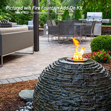 Aquascape Stacked Slate Sphere Water Fountain Large Slate Gray