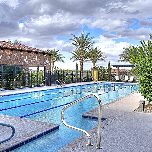 Specialty Pool Hand Rail Pool Safety Hand Rails Easy Mount Hand Grave Rail Stainless Steel Swimming Pool Stair Rail - for Swimming Polish Pontoons Docks and More - 1 Piece