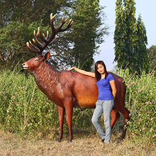 Design Toscano Grand-Scale Red Deer Buck Statue