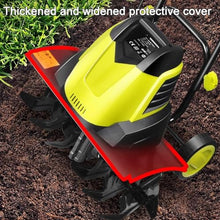 Electric Soil Scarifier, Handheld Garden Soil Tiller, 2400W Corded Foldable Soil Scarifier with 30M Power Extension Cord, Suitable for Lawn and Garden