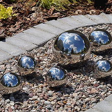 XINGLL Stainless Steel Gazing Ball, Reflective Mirror Hollow Ornament Ball, Home Outdoor Garden Yard Lawn Party Pond Floating Seamless Sphere, Polished Durable ( Color : Silver , Size : 500MM/19.7in )