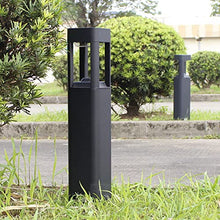 VELLOW Solar Post Lights Outdoor,Modern Outdoor Fence Deck Waterproof Column Lamp Lantern,European Modern Simplicity Aluminum Pillar Light with Acrylic Lampshade,Deck Stigma Lamps Decorations Patio