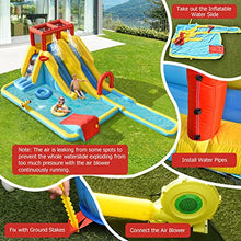 KOTEK Inflatable Water Slide for Kids Backyard Fun, with 950W Blower