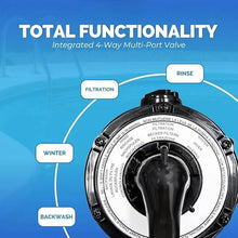 IJOWEEN 12-Inch Above Ground Swimming Pool Sand Filter System for Rx Clear