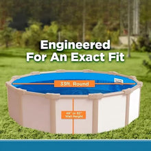 IJOWEEN 33 Foot Overlap Round Above Ground Pool Wall Liner, 30 Gauge Thick