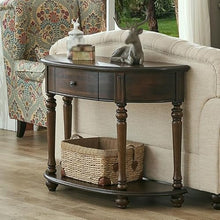 GKOKG Coffee Tables Home Porch Cabinet Semi-Circular Wooden Living Room Sofa Side Table Furniture