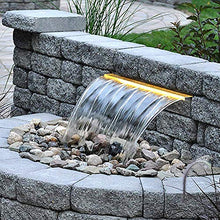 Modern Flowing Water Landscape Wall, Swimming Pool Stainless Steel Water Curtain Waterfall Indoor Side Wall Landscape Falling Water Waterfall,A,120