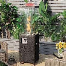 Tangkula 41,000 BTU Propane Patio Heater with Waterproof Cover (Black)